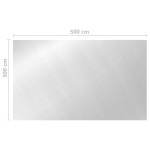 vidaXL Prelată de piscină, argintiu, 500x300 cm, PE, dreptunghiular vidaXL Prelată de piscină, argintiu, 500x300 cm, PE, dreptunghiular