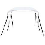 vidaXL Parasolar barcă Bimini cu 2 arcuri, alb, 180 x 130 x 110 cm vidaXL Parasolar barcă Bimini cu 2 arcuri, alb, 180 x 130 x 110 cm