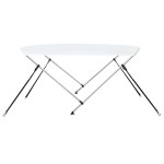 vidaXL Parasolar barcă Bimini cu 2 arcuri, alb, 180 x 130 x 110 cm vidaXL Parasolar barcă Bimini cu 2 arcuri, alb, 180 x 130 x 110 cm