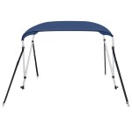 vidaXL Parasolar barcă Bimini cu 2 arcuri, bleumarin, 150x120x110 cm vidaXL Parasolar barcă Bimini cu 2 arcuri, bleumarin, 150x120x110 cm