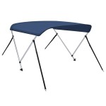 vidaXL Parasolar barcă Bimini cu 2 arcuri, bleumarin, 150x120x110 cm vidaXL Parasolar barcă Bimini cu 2 arcuri, bleumarin, 150x120x110 cm