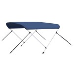 vidaXL Parasolar barcă Bimini cu 2 arcuri, bleumarin, 180x130x110 cm vidaXL Parasolar barcă Bimini cu 2 arcuri, bleumarin, 180x130x110 cm