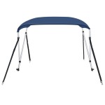 vidaXL Parasolar barcă Bimini cu 2 arcuri, bleumarin, 180x130x110 cm vidaXL Parasolar barcă Bimini cu 2 arcuri, bleumarin, 180x130x110 cm