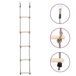vidaXL Scară cu 5 trepte, 210 cm, lemn masiv de pin vidaXL Scară cu 5 trepte, 210 cm, lemn masiv de pin
