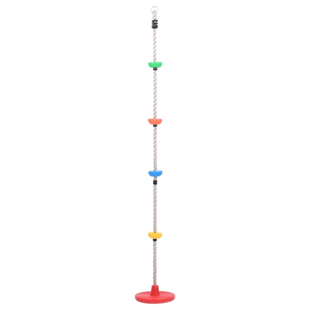vidaXL Frânghie de cățărat pentru leagăn, cu platforme și disc, 200 cm