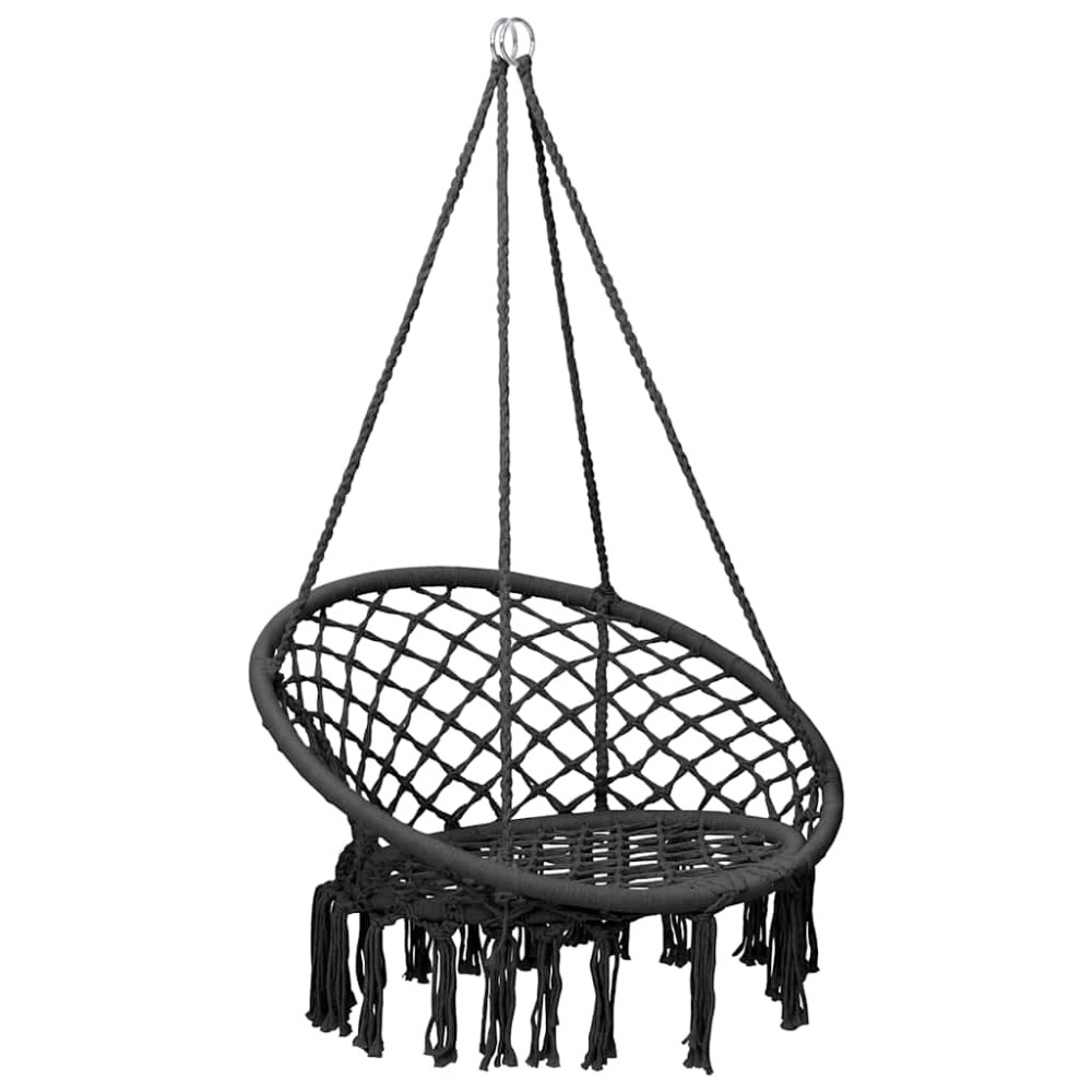 vidaXL Scaun balansoar hamac, antracit, 80 cm