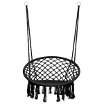 vidaXL Scaun balansoar hamac, antracit, 80 cm vidaXL Scaun balansoar hamac, antracit, 80 cm