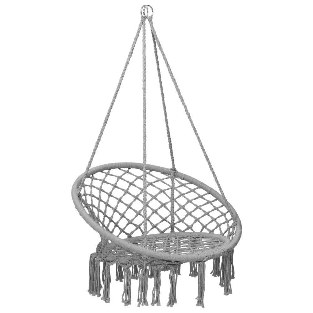 vidaXL Scaun balansoar hamac, gri, 80 cm