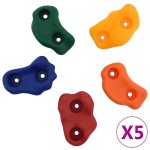 vidaXL Pietre de cățărat cu funie, 25 buc., multicolor vidaXL Pietre de cățărat cu funie, 25 buc., multicolor