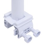 vidaXL Derulator de prelată de piscină cu bază din plastic vidaXL Derulator de prelată de piscină cu bază din plastic