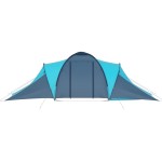 vidaXL Cort camping, 6 persoane, albastru și bleu
