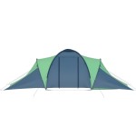 vidaXL Cort camping, 6 persoane, albastru și verde vidaXL Cort camping, 6 persoane, albastru și verde