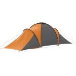 vidaXL Cort camping, 6 persoane, gri și portocaliu vidaXL Cort camping, 6 persoane, gri și portocaliu