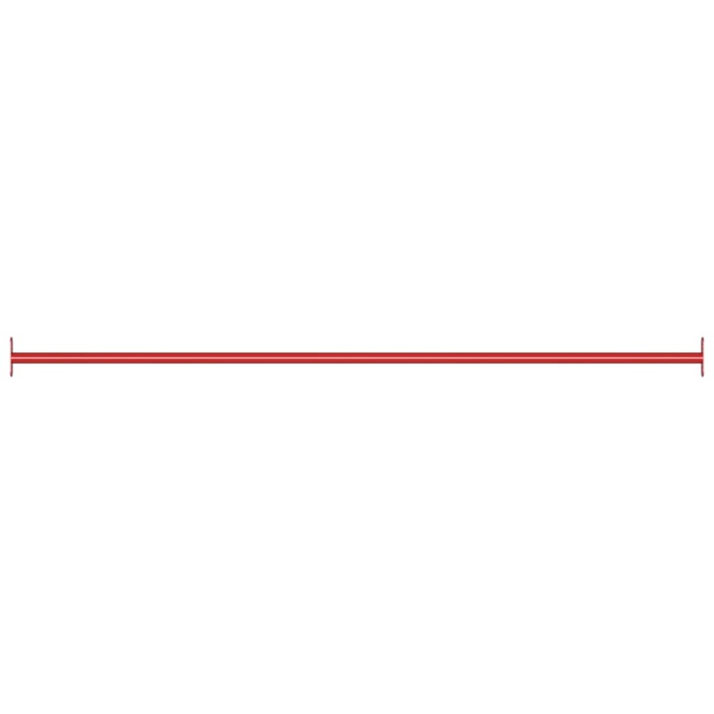 vidaXL Bară de rotire, roșu, 125 cm, oțel