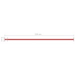 vidaXL Bară de rotire, roșu, 125 cm, oțel vidaXL Bară de rotire, roșu, 125 cm, oțel