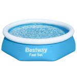 Bestway Piscină gonflabilă Fast Set, 244x66 cm, rotundă, 57265 Bestway Piscină gonflabilă Fast Set, 244x66 cm, rotundă, 57265