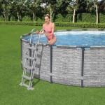 Bestway Scară de siguranță piscină cu 4 trepte Flowclear, 122 cm Bestway Scară de siguranță piscină cu 4 trepte Flowclear, 122 cm