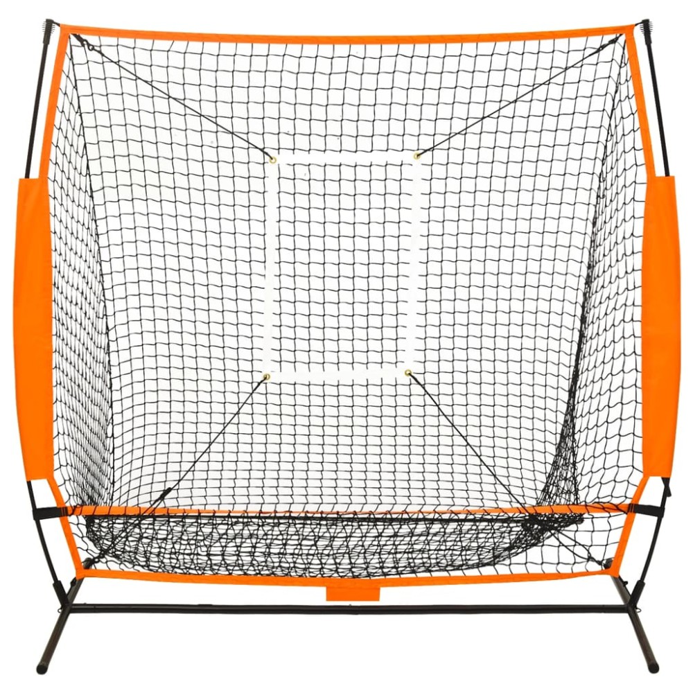 vidaXL Plasă de antrenament sport baseball, negru, 174x76x158,5 cm