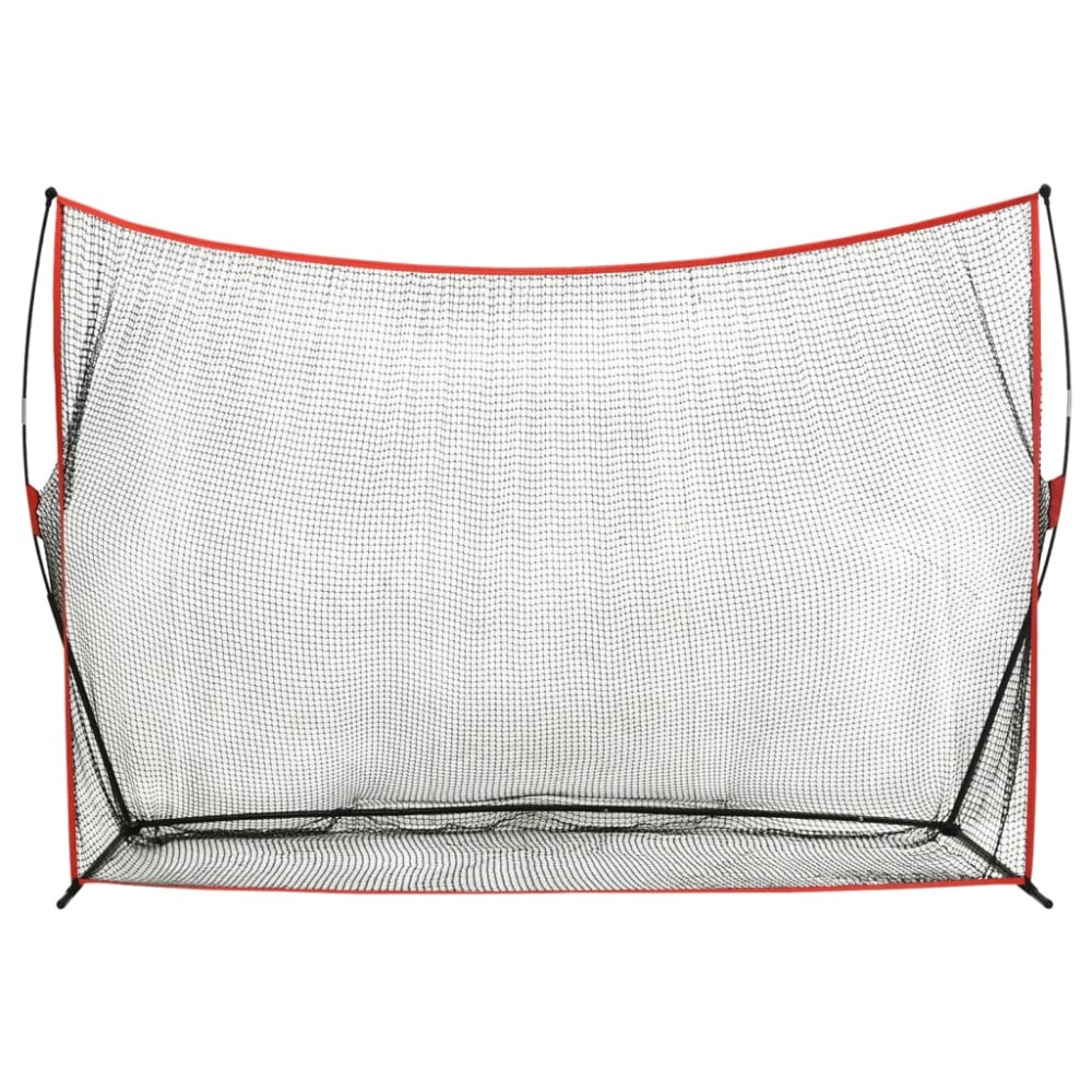 vidaXL Plasă de lovituri pentru golf, 356x92,5x215 cm, metal