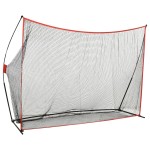 vidaXL Plasă de lovituri pentru golf, 356x92,5x215 cm, metal vidaXL Plasă de lovituri pentru golf, 356x92,5x215 cm, metal