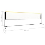 vidaXL Plasă de badminton reglabilă, 500x103x94-158 cm, metal vidaXL Plasă de badminton reglabilă, 500x103x94-158 cm, metal