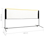 vidaXL Plasă de badminton reglabilă, 300x103x94-158 cm, metal vidaXL Plasă de badminton reglabilă, 300x103x94-158 cm, metal