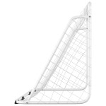 vidaXL Poartă de fotbal cu plasă, alb, 180x90x120 cm, oțel vidaXL Poartă de fotbal cu plasă, alb, 180x90x120 cm, oțel