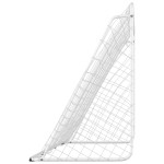 vidaXL Poartă de fotbal cu plasă, alb, 366x122x182 cm, oțel vidaXL Poartă de fotbal cu plasă, alb, 366x122x182 cm, oțel