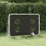 vidaXL Poartă de fotbal cu plasă de antrenament, 184x61x122 cm, oțel vidaXL Poartă de fotbal cu plasă de antrenament, 184x61x122 cm, oțel