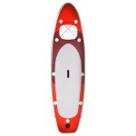 vidaXL Set placă paddleboarding gonflabilă, roşu, 300x76x10 cm vidaXL Set placă paddleboarding gonflabilă, roşu, 300x76x10 cm