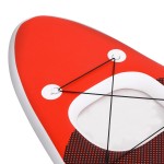 vidaXL Set de placă SUP gonflabilă, roşu, 360x81x10 cm vidaXL Set de placă SUP gonflabilă, roşu, 360x81x10 cm