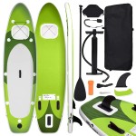 vidaXL Set de placă SUP gonflabilă, verde, 360x81x10 cm vidaXL Set de placă SUP gonflabilă, verde, 360x81x10 cm