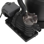 vidaXL Filtru de nisip pentru piscină cu prefiltru, negru vidaXL Filtru de nisip pentru piscină cu prefiltru, negru