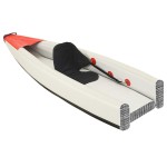 vidaXL Caiac gonflabil, roșu, 375x72x31 cm, poliester vidaXL Caiac gonflabil, roșu, 375x72x31 cm, poliester