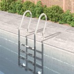 vidaXL Scară de piscină, 54x38x184,5 cm, oțel inoxidabil 304 vidaXL Scară de piscină, 54x38x184,5 cm, oțel inoxidabil 304