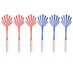 vidaXL Placă electrică de darts cu săgeți din polipropilenă neagră