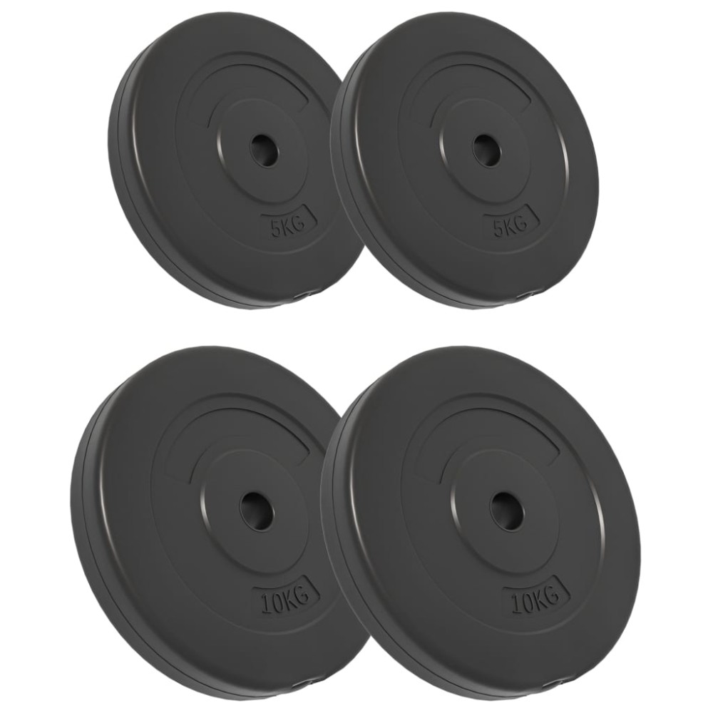 vidaXL Plăci de greutate, 4 buc., 30 kg, ciment