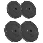 vidaXL Plăci de greutate, 4 buc., 30 kg, ciment vidaXL Plăci de greutate, 4 buc., 30 kg, ciment