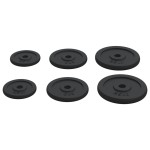 vidaXL Discuri de greutate, 6 buc., 30 kg, fontă vidaXL Discuri de greutate, 6 buc., 30 kg, fontă