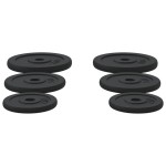 vidaXL Discuri de greutate, 6 buc., 30 kg, fontă vidaXL Discuri de greutate, 6 buc., 30 kg, fontă