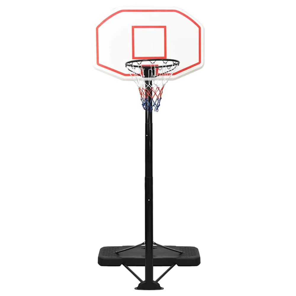 vidaXL Suport cu coș de baschet, alb, 258-363 cm, polietilenă
