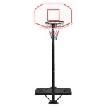 vidaXL Suport cu coș de baschet, alb, 258-363 cm, polietilenă vidaXL Suport cu coș de baschet, alb, 258-363 cm, polietilenă