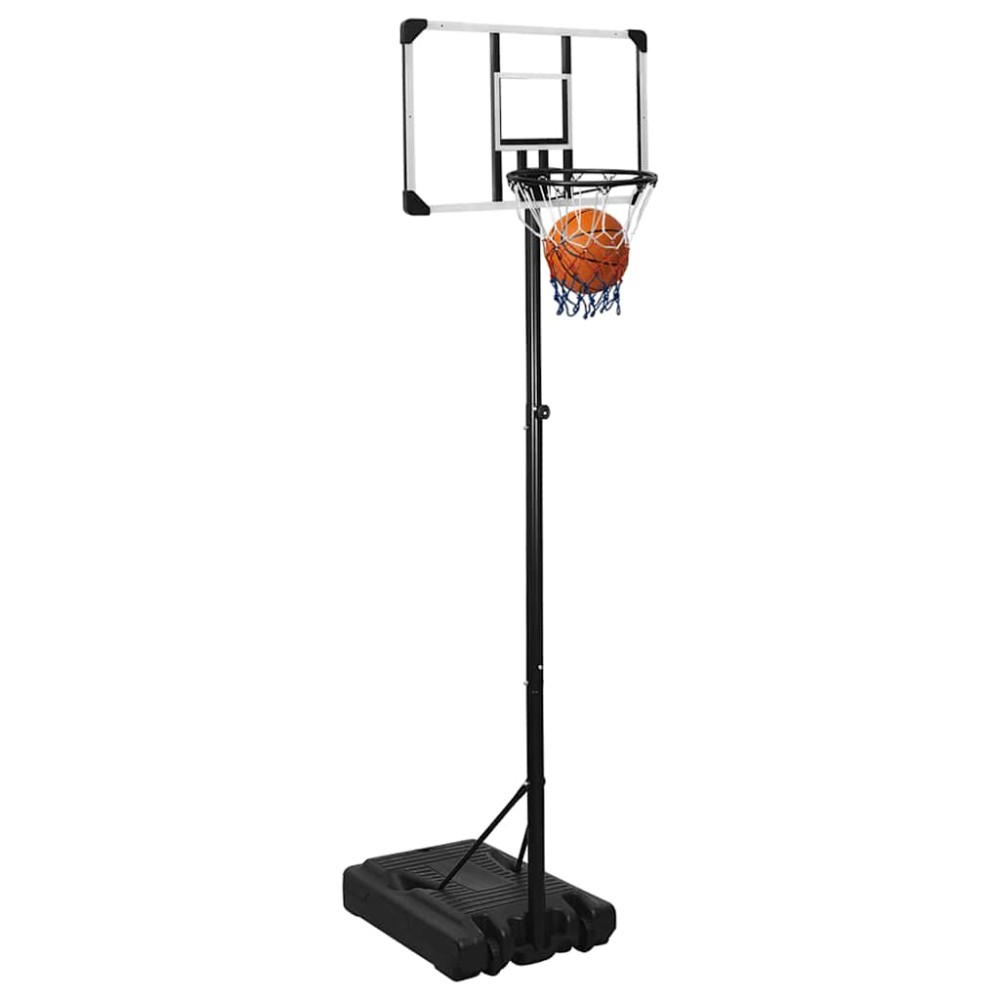 vidaXL Suport coș de baschet, transparent, 235-305 cm, policarbonat