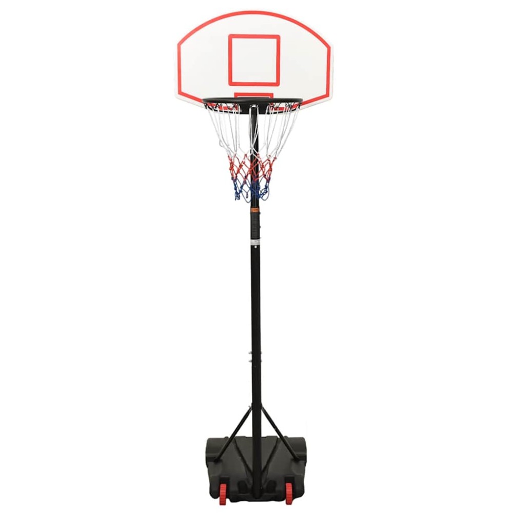 vidaXL Suport cu coș de baschet, alb, 216-250 cm, polietilenă