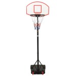 vidaXL Suport cu coș de baschet, alb, 216-250 cm, polietilenă vidaXL Suport cu coș de baschet, alb, 216-250 cm, polietilenă
