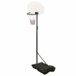 vidaXL Suport cu coș de baschet, alb, 216-250 cm, polietilenă vidaXL Suport cu coș de baschet, alb, 216-250 cm, polietilenă