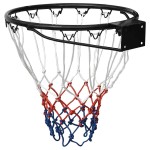 vidaXL Coș de baschet, negru, 39 cm, oțel vidaXL Coș de baschet, negru, 39 cm, oțel