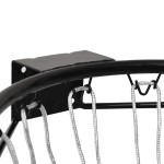 vidaXL Coș de baschet, negru, 39 cm, oțel vidaXL Coș de baschet, negru, 39 cm, oțel