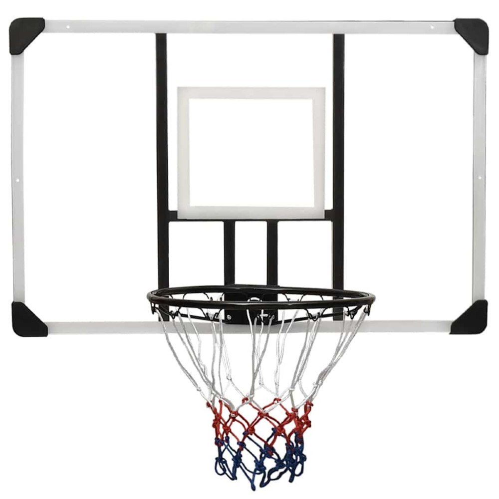 vidaXL Panou de baschet, transparent, 106x69x3 cm, policarbonat