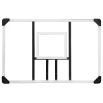 vidaXL Panou de baschet, transparent, 106x69x3 cm, policarbonat vidaXL Panou de baschet, transparent, 106x69x3 cm, policarbonat